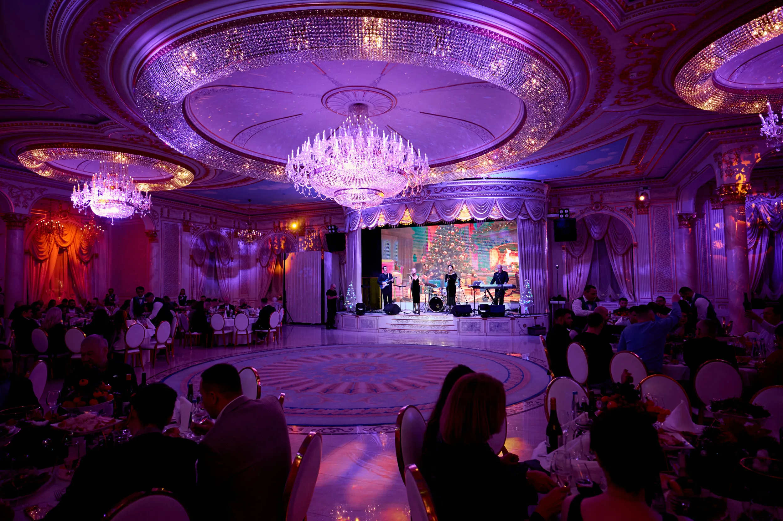 Новогодний корпоратив компании Акцент — Ресторан Соколиная охота, метро Сокольники — фото 31