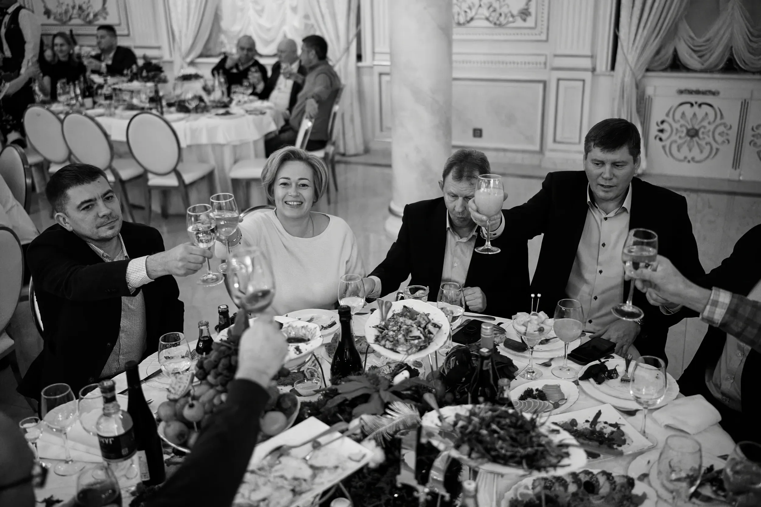 Новогодний корпоратив компании Акцент — Ресторан Соколиная охота, метро Сокольники — фото 21