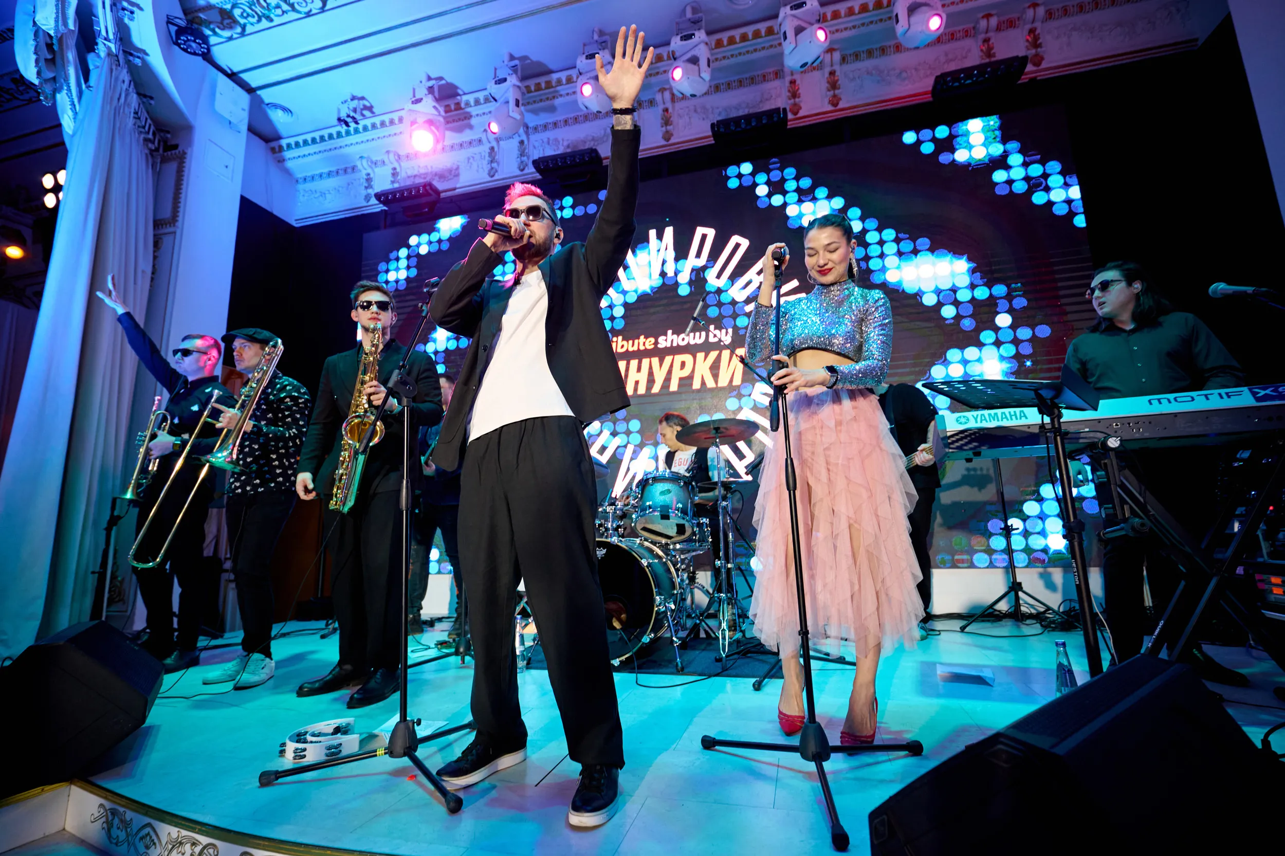 Новогодний корпоратив компании Акцент — Ресторан Соколиная охота, метро Сокольники — фото 18