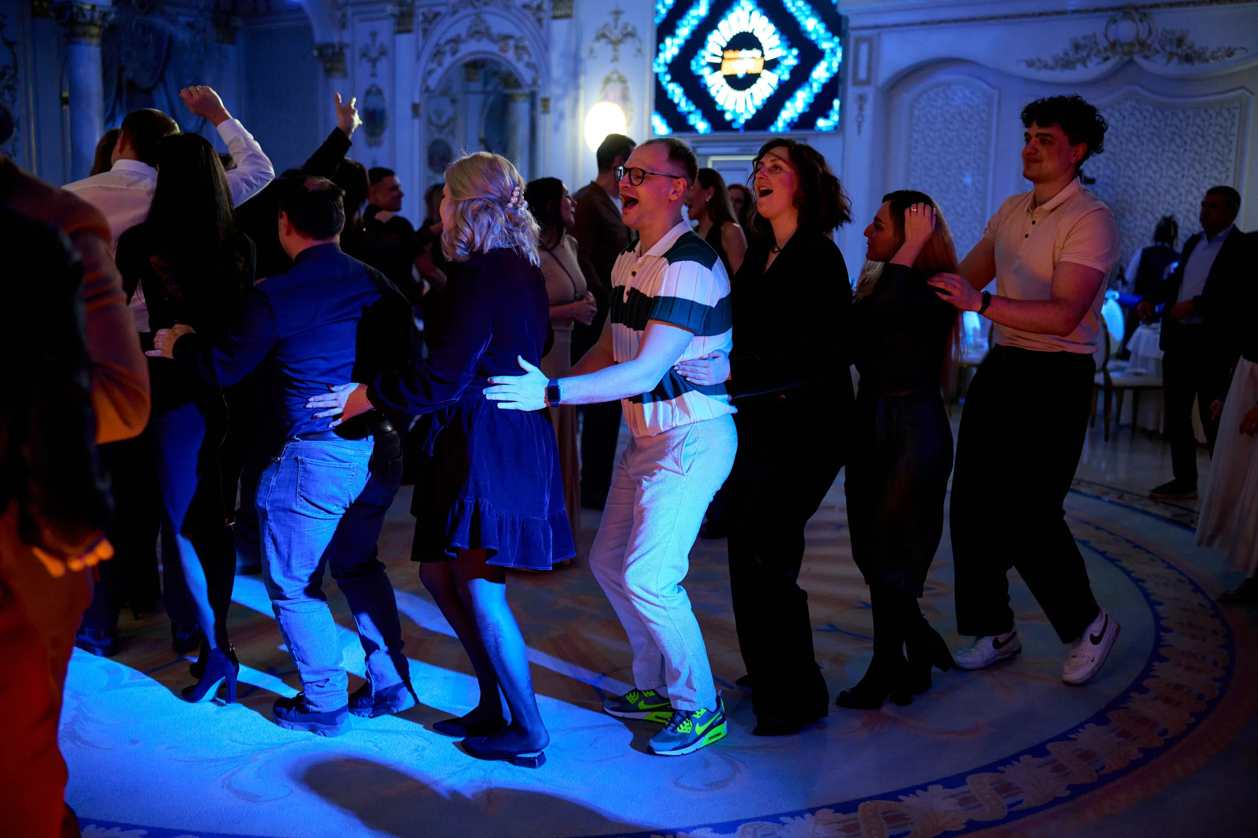 Новогодний корпоратив компании Акцент — Ресторан Соколиная охота, метро Сокольники — фото 10