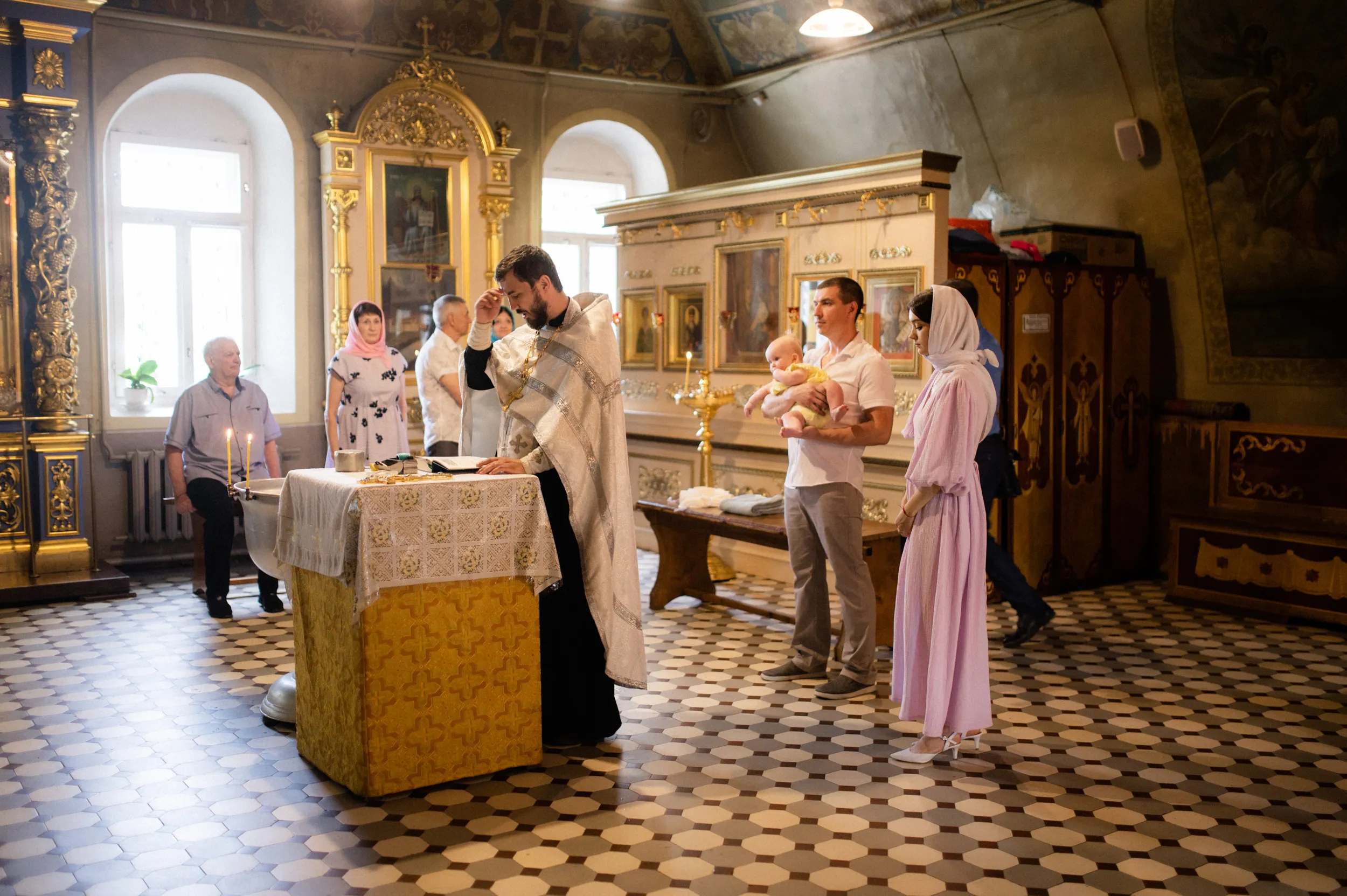 Таинство крещения Стефании — Церковь Рождества Пресвятой Богородицы в Образцово — фото 57
