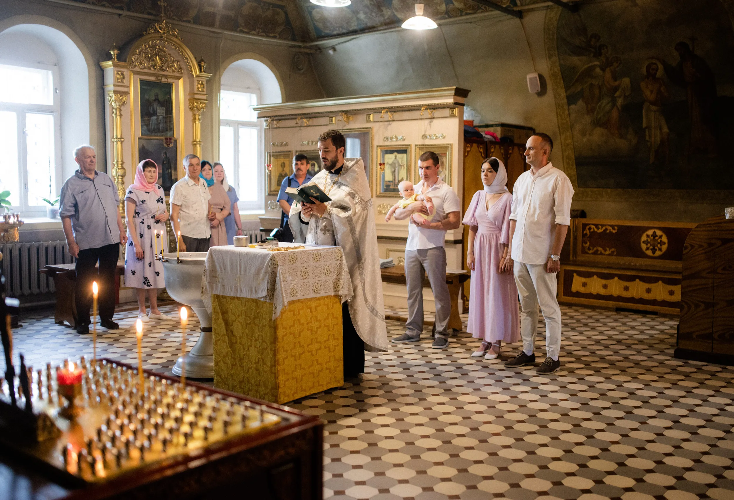 Таинство крещения Стефании — Церковь Рождества Пресвятой Богородицы в Образцово — фото 48